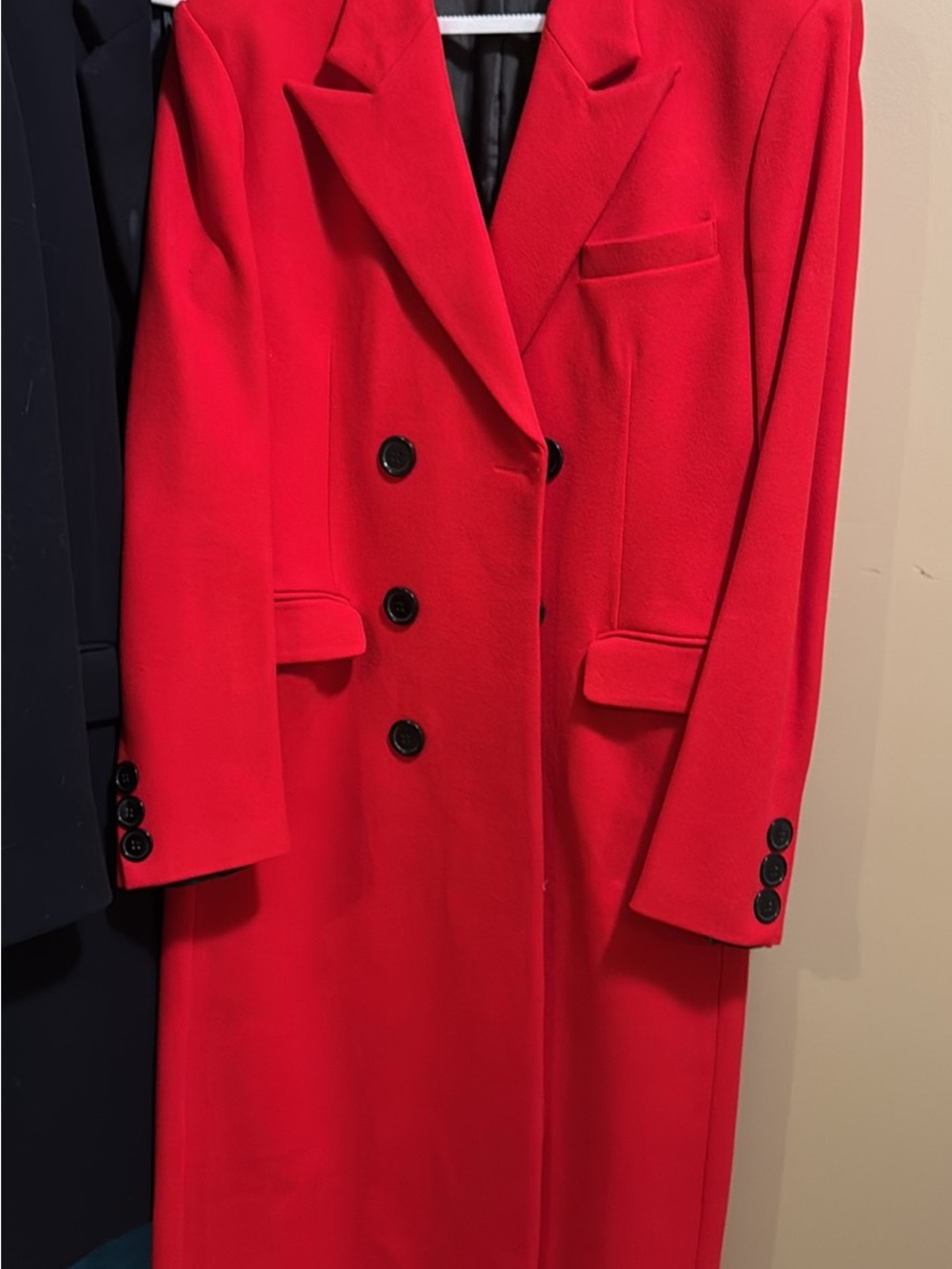 Big Red Long Overcoat